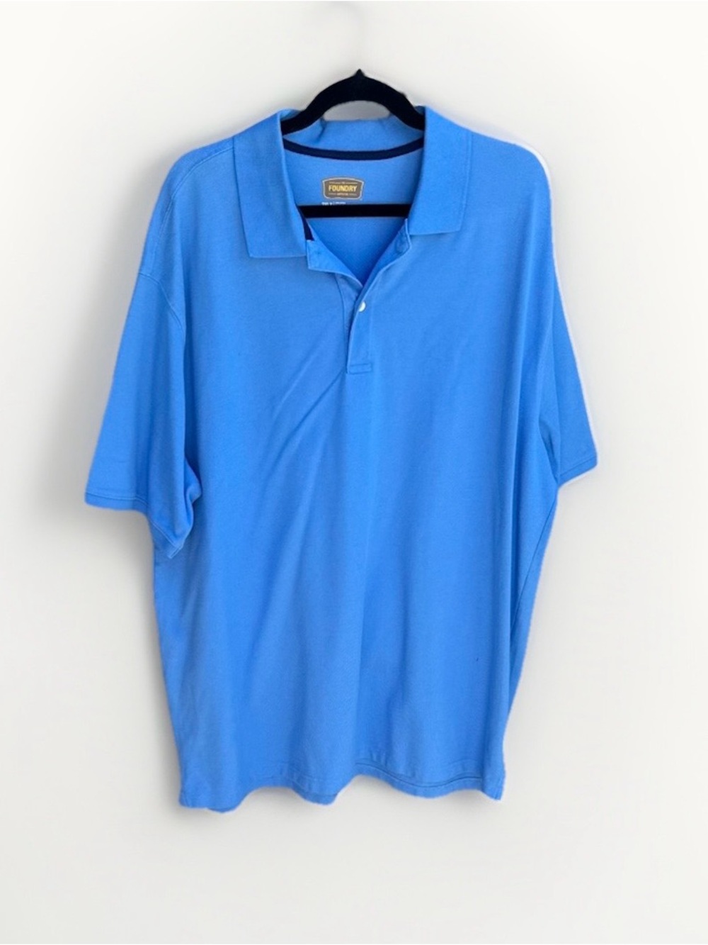 The Foundry Supply Co. Men’s Bright Blue Polo